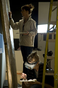 Retouching Damaged Oil Painting